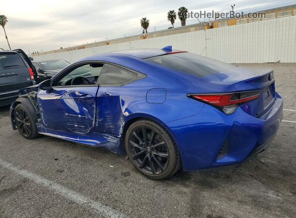 JTHHZ5BC3K5020048 2019 LEXUS RC Blue Rear left