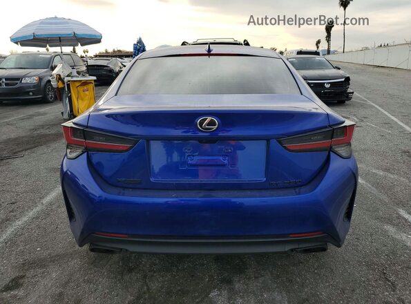 JTHHZ5BC3K5020048 2019 LEXUS RC Blue Rear view