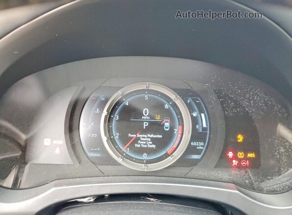 JTHHZ5BC4K5020625 2019 LEXUS RC Silver Vista del cuadro de instrumentos