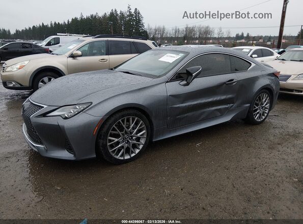 JTHHZ5BC7K5019498 2019 LEXUS RC 350 Gray Vista tres cuartos delantera izquierda