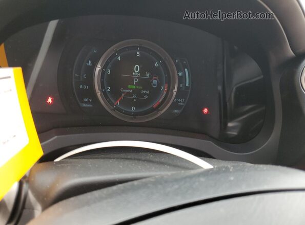 JTHHZ5BC7K5020067 2019 LEXUS RC White Вид щитка приладів