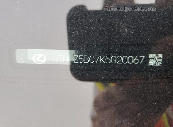 JTHHZ5BC7K5020067 2019 LEXUS RC White Вид підкапотного простору