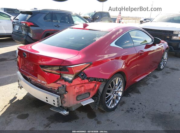JTHHZ5BC8K5021583 2019 LEXUS RC 350 Red უკანა მარჯვენა