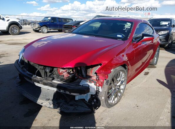 JTHHZ5BC8K5021583 2019 LEXUS RC 350 Red წინა მარცხენა ხედი სამი მეოთხედიდან
