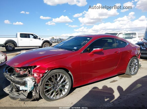 JTHHZ5BC8K5021583 2019 LEXUS RC 350 Red სალონის 360-გრადუსიანი ხედი