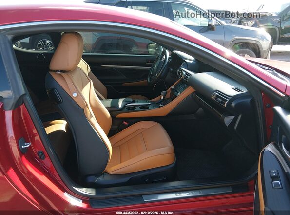 JTHHZ5BC8K5021583 2019 LEXUS RC 350 Red წინა სალონის ხედი