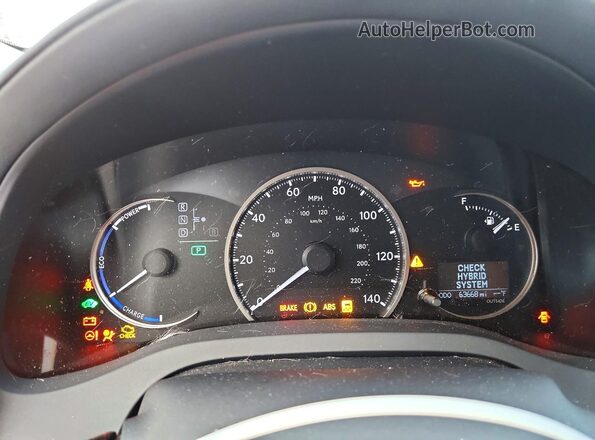 JTHKD5BH0G2277466 2016 LEXUS CT Белый Вид щитка приборов