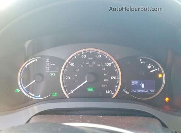 JTHKD5BH4G2256474 2016 LEXUS CT Silver Вид щитка приладів