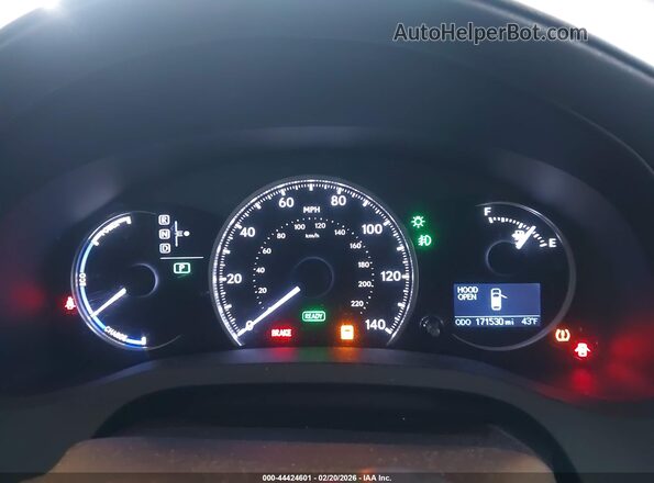 JTHKD5BH6G2257643 2016 LEXUS CT 200H Серый Вид задних сидений