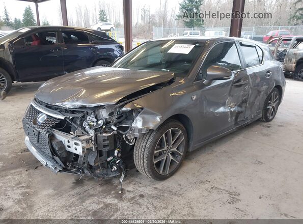 JTHKD5BH6G2257643 2016 LEXUS CT 200H Серый Передняя левая четверть