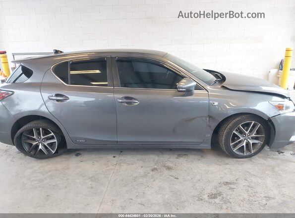 JTHKD5BH6G2257643 2016 LEXUS CT 200H Серый Вид задней части салона