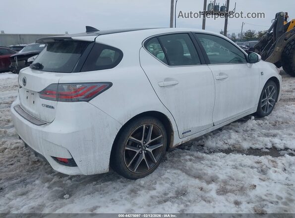 JTHKD5BH7G2269073 2016 LEXUS CT 200H White Trasero derecho