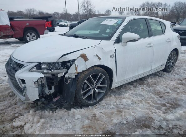 JTHKD5BH7G2269073 2016 LEXUS CT 200H White Vista tres cuartos delantera izquierda