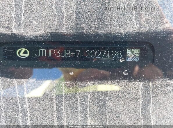 JTHP3JBH7L2027198 2020 LEXUS UX 200 Black Вид підкапотного простору