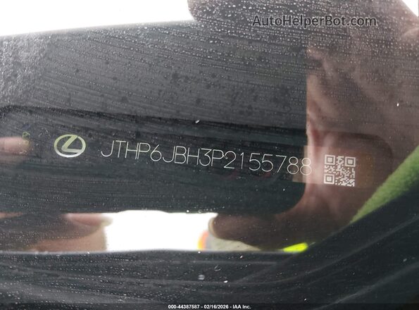 JTHP6JBH3P2155788 2023 LEXUS UX 250H Silver Widok komory silnika