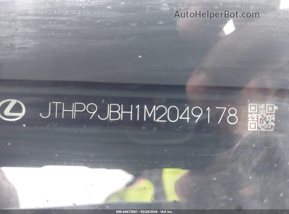 JTHP9JBH1M2049178 2021 LEXUS UX 250H Blue Vista del compartimento del motor