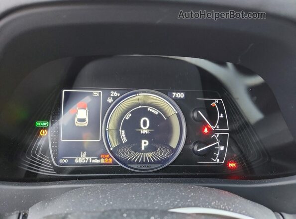 JTHP9JBH4L2025830 2020 LEXUS UX White Widok zestawu wskaźników