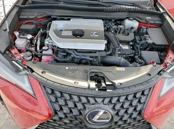 JTHP9JBH7N2063040 2022 LEXUS UX Red Widok wnętrza z tyłu