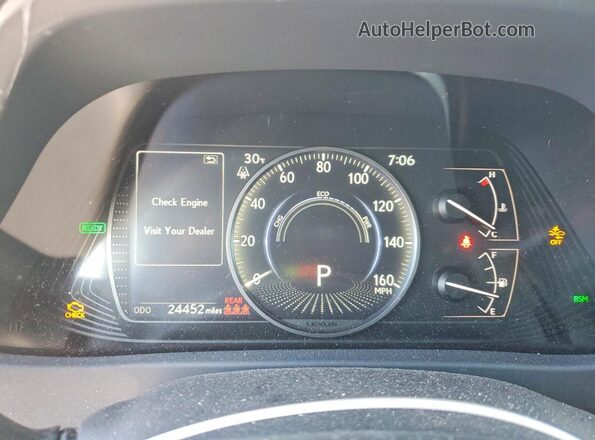 JTHP9JBH9P2068436 2023 LEXUS UX Silver Instrument cluster view