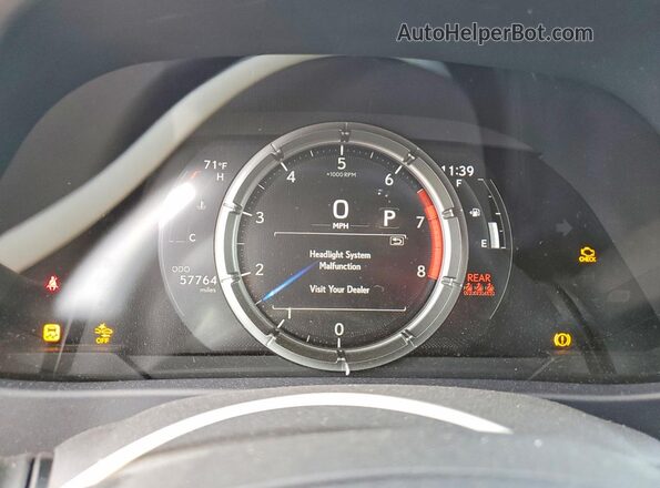 JTHR3JBHXL2021131 2020 LEXUS UX Gray Widok zestawu wskaźników