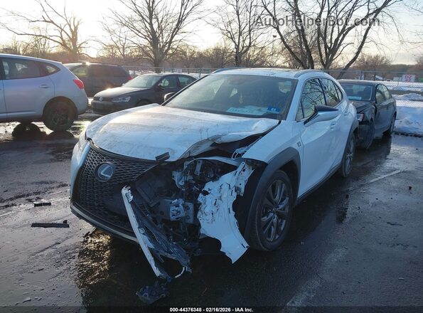 JTHR9JBH4L2025710 2020 LEXUS UX 250H White Vista tres cuartos delantera izquierda