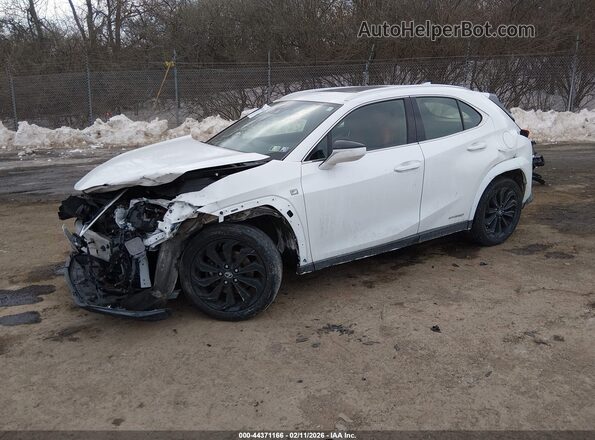JTHR9JBH9N2055711 2022 LEXUS UX 250H White Առջևի ձախ երեք քառորդ տեսարան