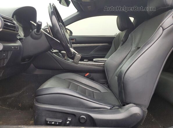 JTHSM5BC9G5001449 2016 LEXUS RC Black Widok wnętrza z przodu