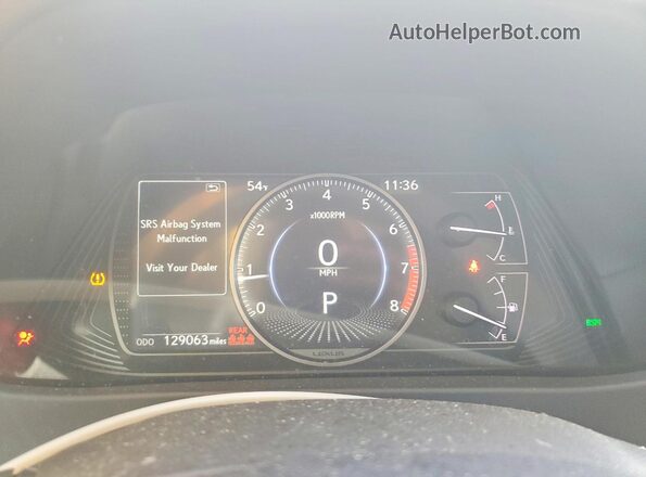 JTHX3JBH0M2038397 2021 LEXUS UX Белый Вид щитка приборов