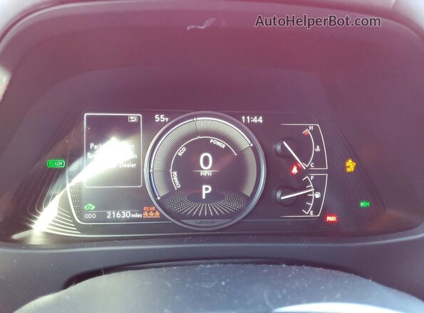 JTHX6JBH3R2176384 2024 LEXUS UX Красный Вид щитка приборов