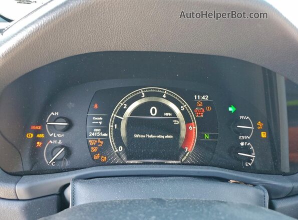 JTJAB7CX9R4057218 2024 LEXUS LX Черный Вид щитка приборов