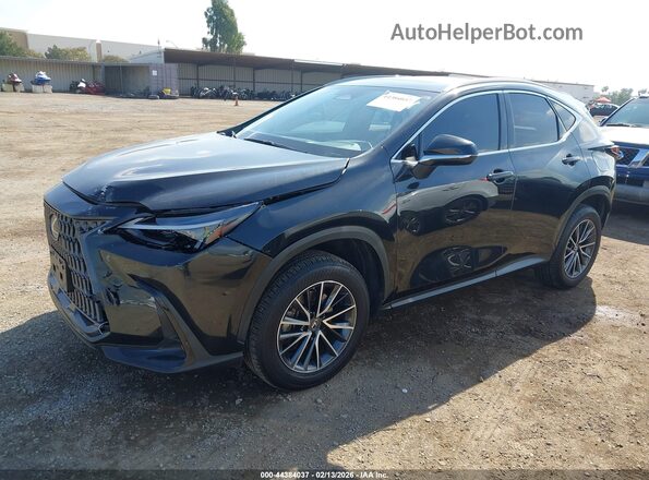 JTJAGCEZ0N2003255 2022 LEXUS NX 350 Black Առջևի ձախ երեք քառորդ տեսարան