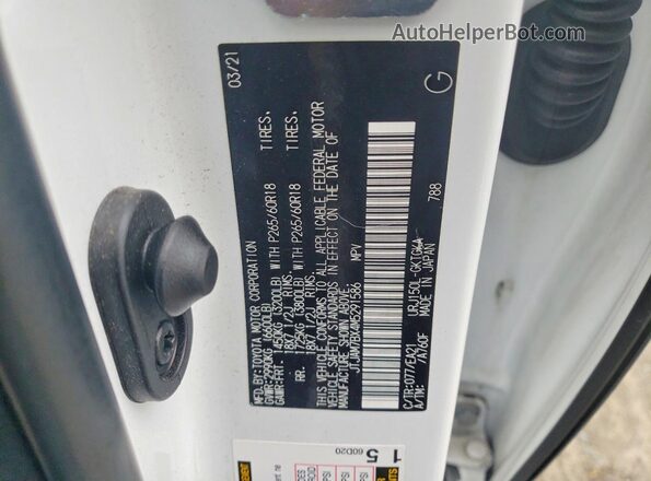 JTJAM7BX4M5291586 2021 LEXUS GX White სალონის 360-გრადუსიანი ხედი