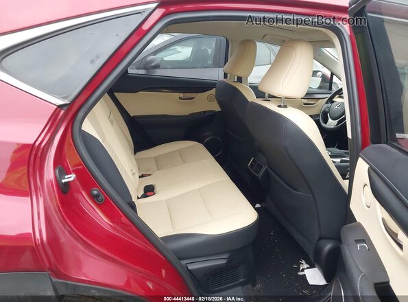 JTJBARBZ1J2173938 2018 LEXUS NX 300 Maroon Vista de la etiqueta del VIN