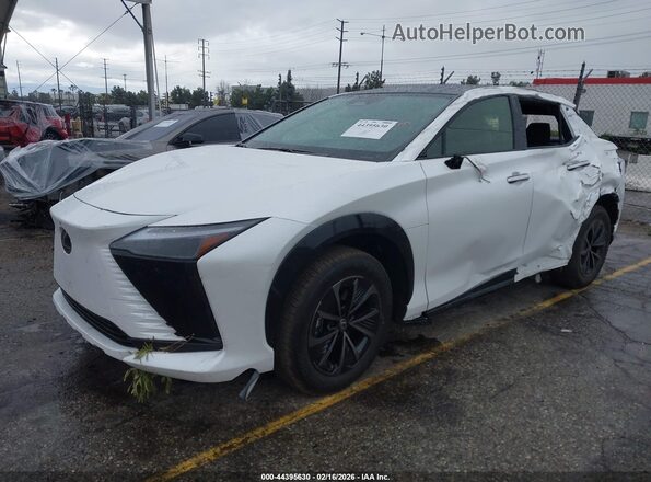 JTJBDADB0TA002843 2026 LEXUS RZ 350E White წინა მარცხენა ხედი სამი მეოთხედიდან