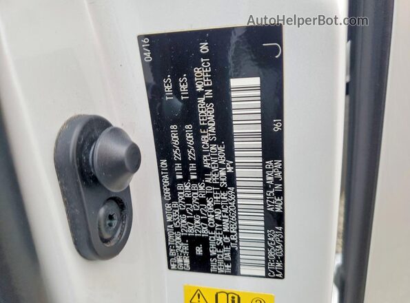 JTJBJRBZ6G2043694 2016 LEXUS NX White Widok komory silnika