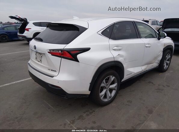 JTJBJRBZXH2072441 2017 LEXUS NX 300H White Задня права чверть