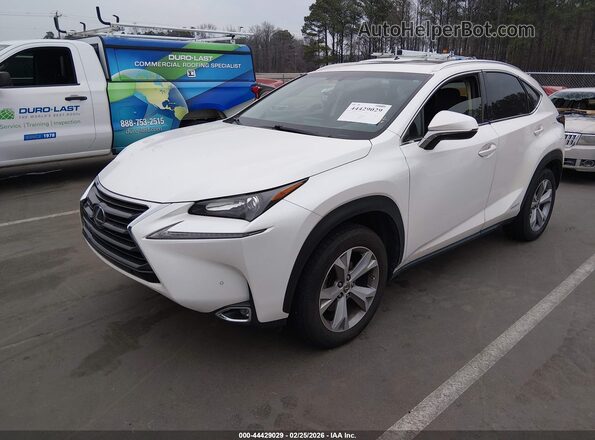 JTJBJRBZXH2072441 2017 LEXUS NX 300H White Передня ліва чверть