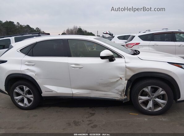JTJBJRBZXH2072441 2017 LEXUS NX 300H White Вид задньої частини салону
