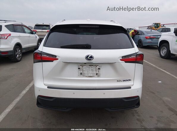 JTJBJRBZXH2072441 2017 LEXUS NX 300H White 