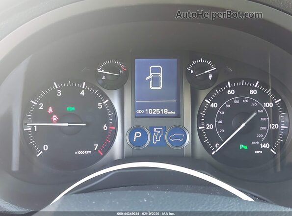 JTJBM7FX8G5124375 2016 LEXUS GX 460 Silver უკანა სავარძლების ხედი