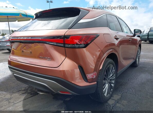JTJCJMGA0R2014303 2024 LEXUS RX 450H+ Orange Trasero derecho