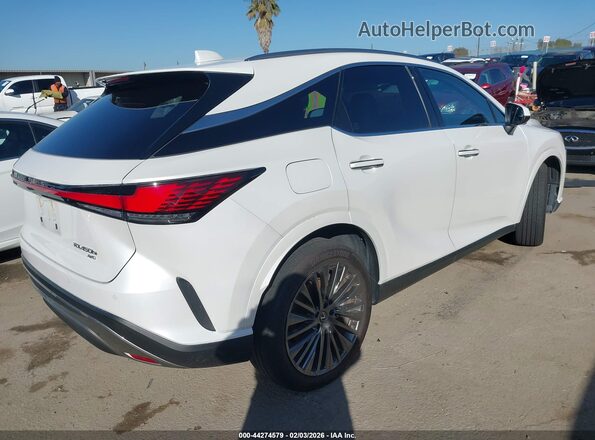 JTJCJMGA4R2010948 2024 LEXUS RX 450H+ Белый Задняя правая четверть