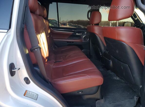 JTJDY7AX0L4317530 2020 LEXUS LX White Widok wnętrza z tyłu