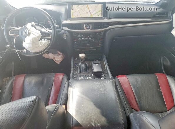 JTJDY7AX3M4341211 2021 LEXUS LX Black Առջևի վահանակի տեսք