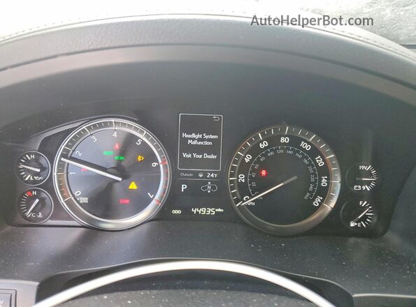 JTJDY7AX3M4341211 2021 LEXUS LX Black Սարքավորումների վահանակի տեսք