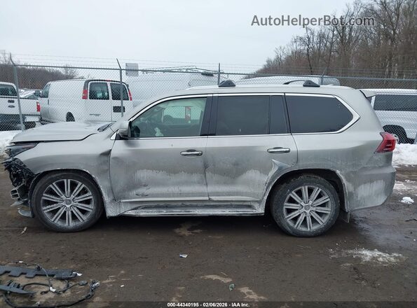 JTJDY7AX6L4316351 2020 LEXUS LX 570 Silver უკანა სალონის ხედი