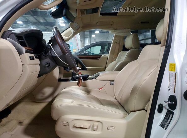 JTJDY7AX9L4325299 2020 LEXUS LX White Widok wnętrza z przodu