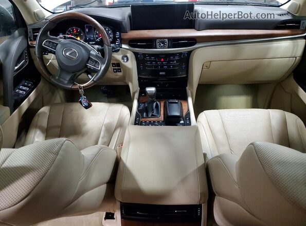 JTJDY7AX9L4325299 2020 LEXUS LX White Widok deski rozdzielczej
