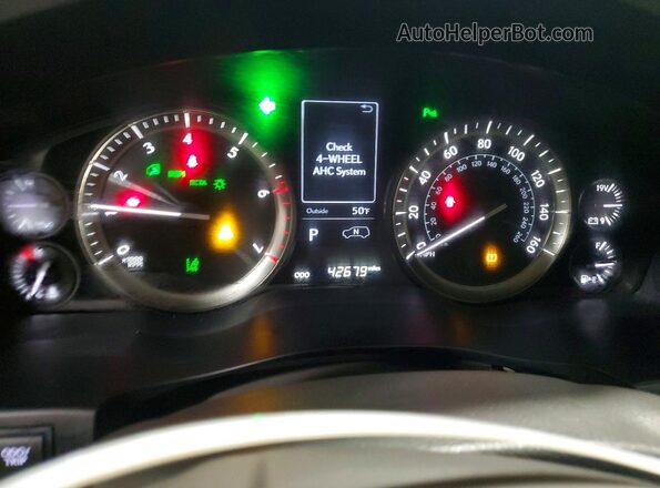 JTJDY7AX9L4325299 2020 LEXUS LX White Widok zestawu wskaźników
