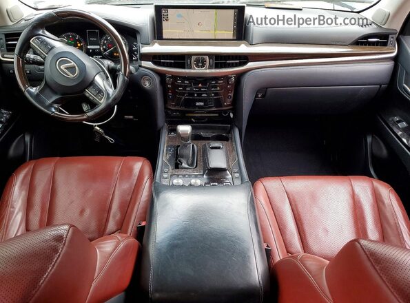 JTJHY7AX0K4285677 2019 LEXUS LX Black Dashboard view